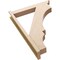 Ekena Millwork 5 1/2-in W x 30-in D x 42-in H Balboa Trad Rough Cedar Woodgrain TimberThane Outlooker, Primed Tan OUTUR055X30X42BOA04RCPR - alternate 6